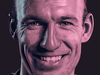 Arjen Robben Vector art a.taymour abdelrahman taymour art artwork design drawing drawings illustration taymour vector art