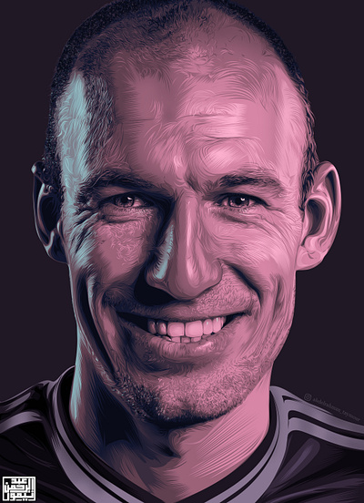 Arjen Robben Vector art a.taymour abdelrahman taymour art artwork design drawing drawings illustration taymour vector art