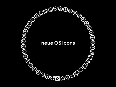 neue OS Icons — Character set
