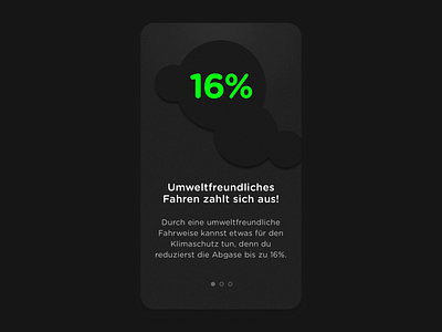 CO2IN App Onboarding Interaction animation app clean co2 dark flinto flow interaction interactions motion onboarding swipe ui ux