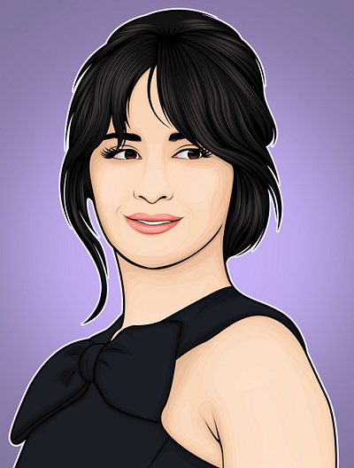 Camila Cabello 5h artwork camila cabello celebrity fanart fifth harmony portrait singer vector vector art vexel vexel art