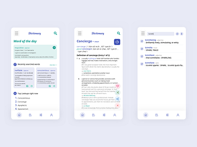 My Dictionary App app crazee adil crazeeadil design graphic design mohamed adil mohamedadil ui uidesign ux