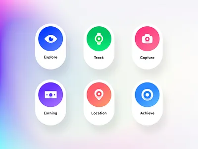 Unigigs Icons Prototype camera digital design earning freelance gigs goal gps gradient graphics icon illustration location neel prakhar sharma ui ux web web app website work
