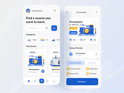 Course Mobile App 📖 2021 trend app app design course app courses creative dribbble best shot ios app design learn learning app learning platform mobile app mobile app design mobile ui online course orizon photography popular shot ui ux ui ux design