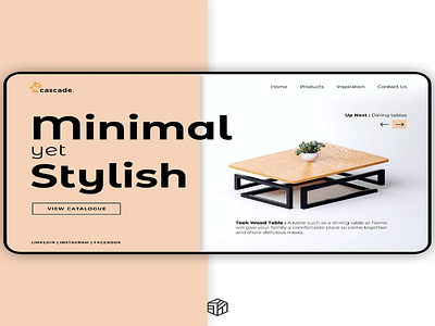 Minimal Table - UI/UX 36 days of type 3d 3d animation 3d art 3d artist 3dsmax art artwork branding color flat illustration