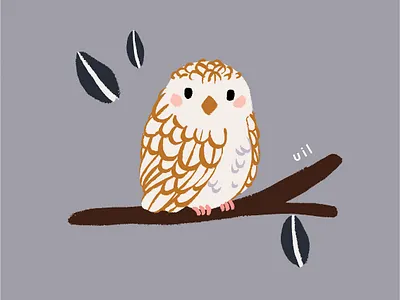 Dieren Alfabet - Uil animal alphabet bird bird illustration childrens illustration cute baby owl dieren dieren alfabet illustration kids minimalist bird nursery owl owl illustration uil uil illustratie vogel