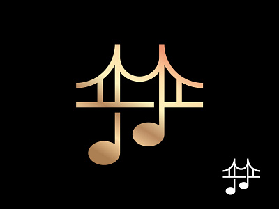 Francisco Concert branding bridge california golden gate bridge icon logo logo design minimal music musician san francisco song
