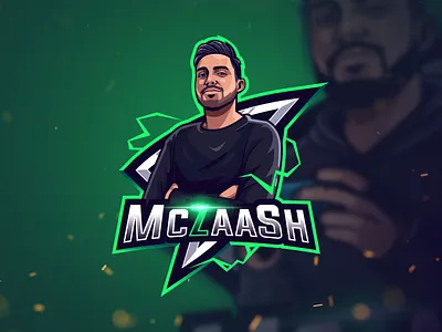 McZaaSh Gaming Logo branding design e sport mascot logo streamer esport esportlogo esports logo gaming gaminglogo illustration logo logo mascot streamer twitch mascot streamer streaming