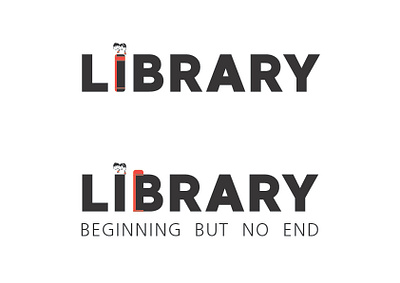 Library Logo design artwork book creative design design library logo typography