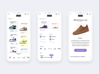 Online sneaker shop website buzz clean design design concept homepage interface mobile design mobile ui modern online store responsive sneakers ui ui ux ui design web design