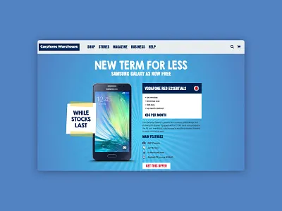 CPW Landing page design bootstrap ecommerce responsive ui ui design wbedesign web