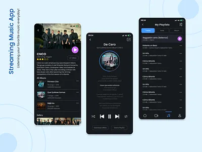 Streaming Music App app application apps awesome design design design challenge inspiration inspirations joox latin music music music app music streaming redesign revamp spotify trend trending trendy design ui design