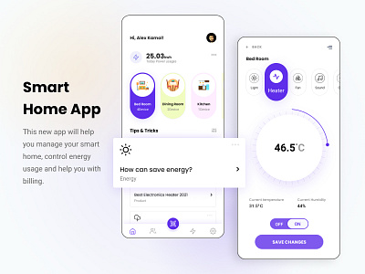 Smart Home Mobile App clean website control house mobile app mobile app for smart home product page smart smart home smart house smart house mobile app smarthome ui ui ux designer website website design