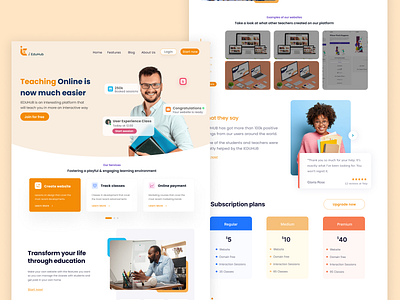 Education platform - theme edtech education platform teacher theme ui uidesign uiux ux uxdesign web website