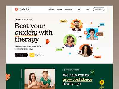 Mental Health Clinic – Care & Wellness Landing Page