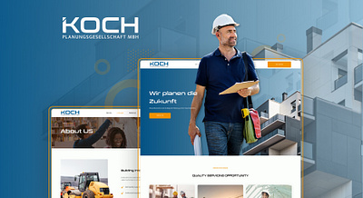 Construction Landing Page Design design ui ux