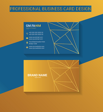 Professional Business Card Design brochure business card card flyer id card illustrator photoshop poster