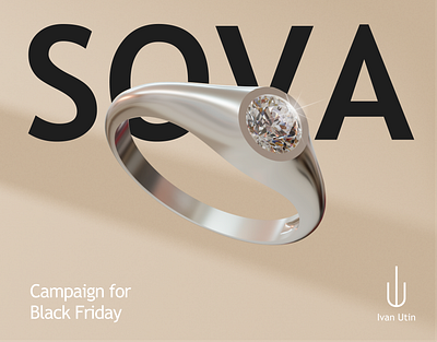 SOVA JEWELLERY 3d 3d animation advertising commercials aftereffects animation cinema4d lighting shading motion graphics pbr texturing product visualization redshift