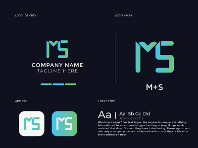 MS Logo Design branding business card design business man creative design flyers design graphic design illustration logo logo design logodesign logoidea logos logotype modern modern business card ms logo design owner printing