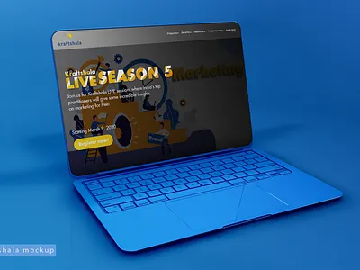 Kraftshala website mockup branding design graphicdesign illustration illustrator photoshop ui ux