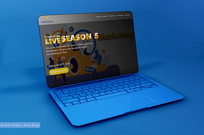 Kraftshala website mockup branding design graphicdesign illustration illustrator photoshop ui ux