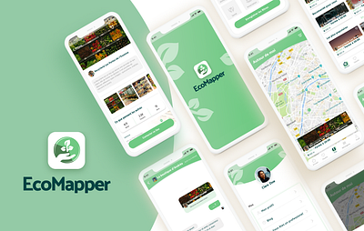 Ecomapper - Application mobile app branding ui