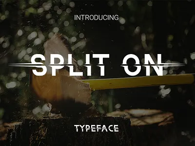 Split On Font Typeface app branding design font font awesome font design fonts logo poster typography