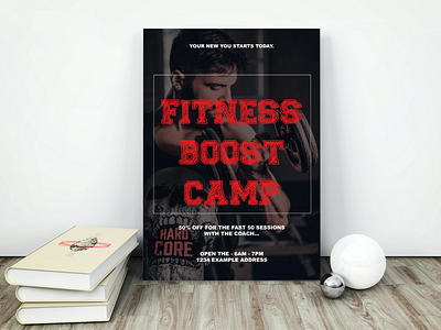 "GYM" Poster design mockup poster design