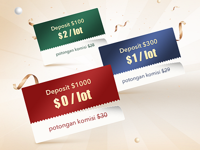 Deposit discount banner design typography ui 插图