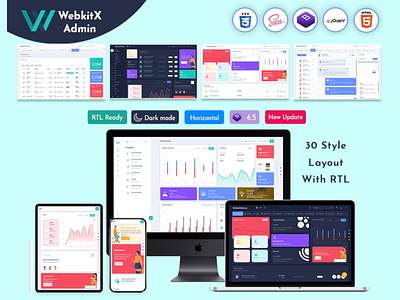 WebkitX Admin - Bootstrap Admin Dashboard Template & User Interf animation app b2b branding design enterprise app enterprise ux interface product design saas ui uiux ux uxdesign web web app web app design web application design web design