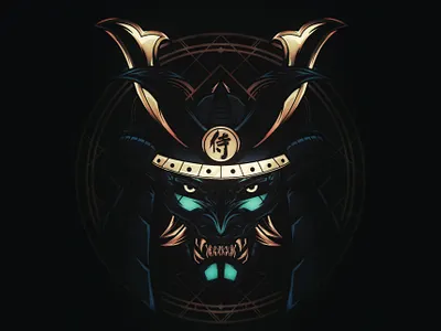 Samurai Head Mascot Illustration design hannya hannyamask head illustration japan japanese logo mascot merch oni onimusha samurai samuraihelmet tattoo tattoo art tshirtdesign vector warrior warriors