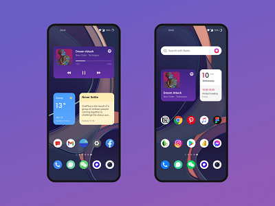 Widgets for HydrogenOS design oneplus ui widgets