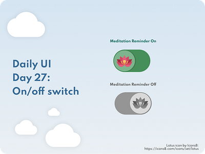 On/Off switch app design dailyui mobile mobile design mobile designer ui ui design