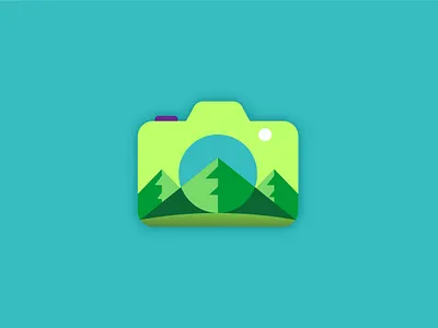 Camera artwork camera colours creative design design device electronics film flash focus graphic icon illustration optical outline photographer professional quality snapshot stylized