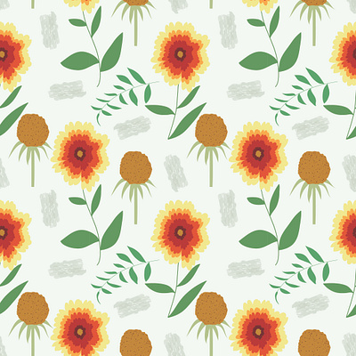 Bright flower pattern design art for sale ayasha surfacepattern design fabric pattern floral pattern licensing seamless pattern stationery design summer pattern summer season surface pattern surface pattern design textile design textile pattern textile print vector wallpaper