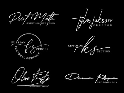 Signature Logo Design logo logo design logo idea logo illustration logo mark logodesign logotype signature signature font signature logo signature logo design