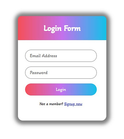 Responsive login form using HTML and CSS css csseffects html html css html5 login form project responsive webdesign