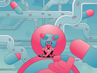 Don t Wait abstract badge branding character flat gradient illustration illustrator minimal simple