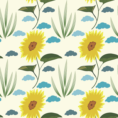 Joy of summer art for sale ayasha surfacepattern fabric pattern floral pattern freelance design licensing print and pattern seamless pattern stationery design summer pattern summer season surface pattern surface pattern design textile design textile print