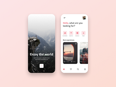 Travel App design figma figmadesign flat minimal shapes travel app traveling ui