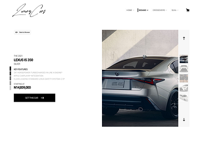 Online Car Store | Product Page automobile design ecommerce business ecommerce shop figma product design ui user experience design user interface design ux web