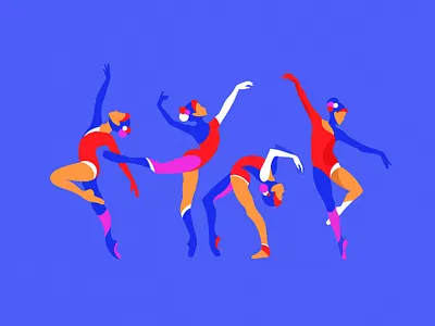 Dance blue dance dribbble graphicdesign illustraion ipadproart procreate