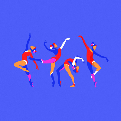 Dance blue dance dribbble graphicdesign illustraion ipadproart procreate