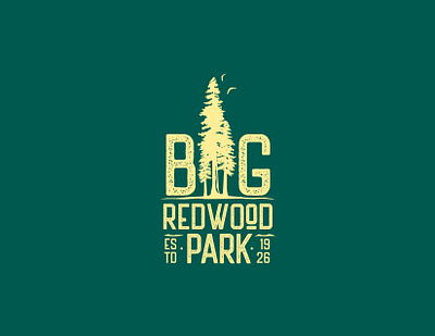 Big Redwood Park brand identity california community logo logo design logodesign nature