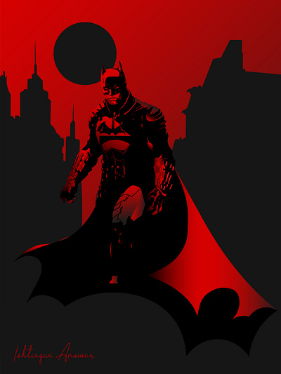 Robert Pattinson Batman adobe illustrator art bat batman batman the animated series batman v superman black dark knight illustration illustration art illustrator red red and black robert pattinson vector vector art vector illustration vectorart vengengens