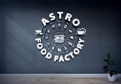 Astro Food Factory Logo Design Project abstract alfaysal360 astro astrologer astrology background banglarfreelancer blue business design factory food food design illustration logodesign pizza restaurant template vector zudiacs