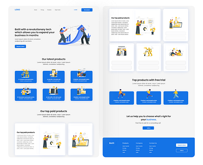 Saas product Landing page ui ux ui design uiux web design