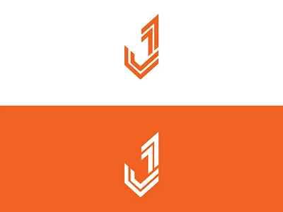 Logo J letter in isometric font initial monogram business card company logo j design j logo logo design milimails design typography