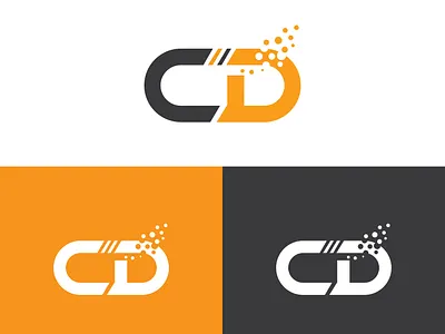 C D letter logo monogram design business card cd design company logo logo logo design logo design branding milimails design typography