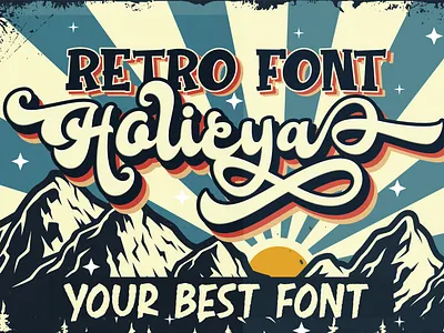 Holicya animation app bold branding design font handmade logo newfont typography web